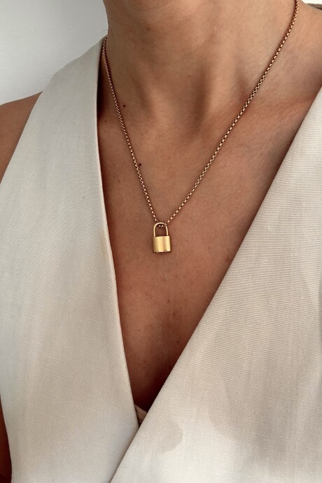 COLLAR LOCK ROCK GOLD