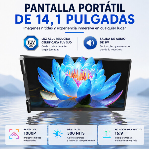 Monitor Portátil Blackview Dual Visión Scm6 14" MONITOR BLACKVIEW DUAL VISION SCM6 14"