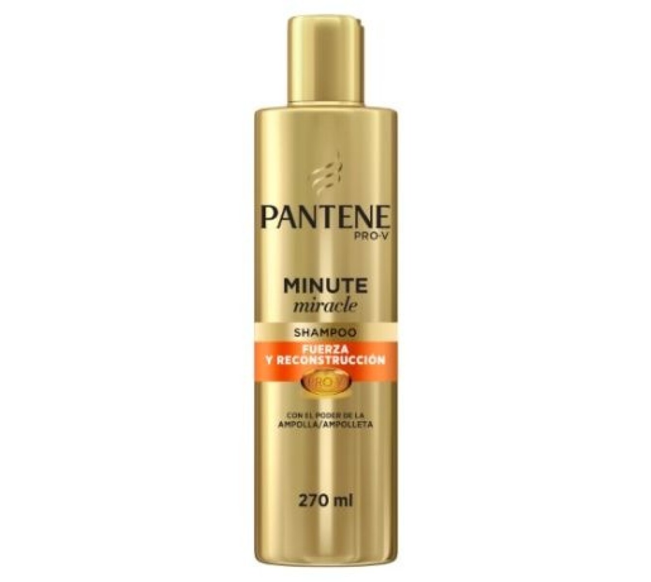 Shampoo Pantene Minute Miracle Fuerza y Reconstrucción 270ml 