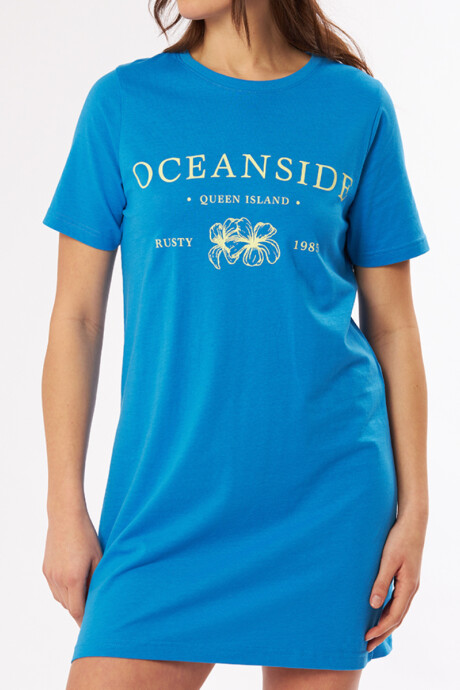 T-SHIRT LARGA ELORE RUSTY Azul