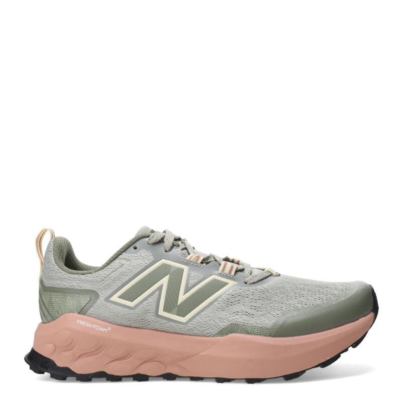 Championes de Mujer New Balance Trail Running Garoe Verde oliva - Amarillo