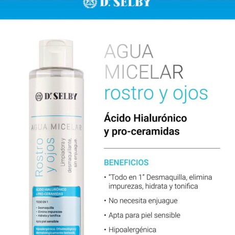 Dr. Selby Agua Micelar Rostro y Ojos 200ml Dr. Selby Agua Micelar Rostro y Ojos 200ml