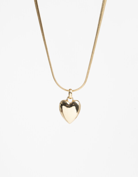 Cadena Corta con Dije Metal Cadena Corta Dije Corazón Dorado - Dorado