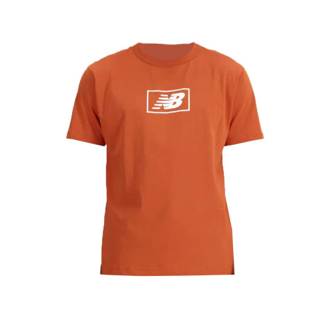 Remera New Balance Camiseta Essentials Logo - Brown BROWN
