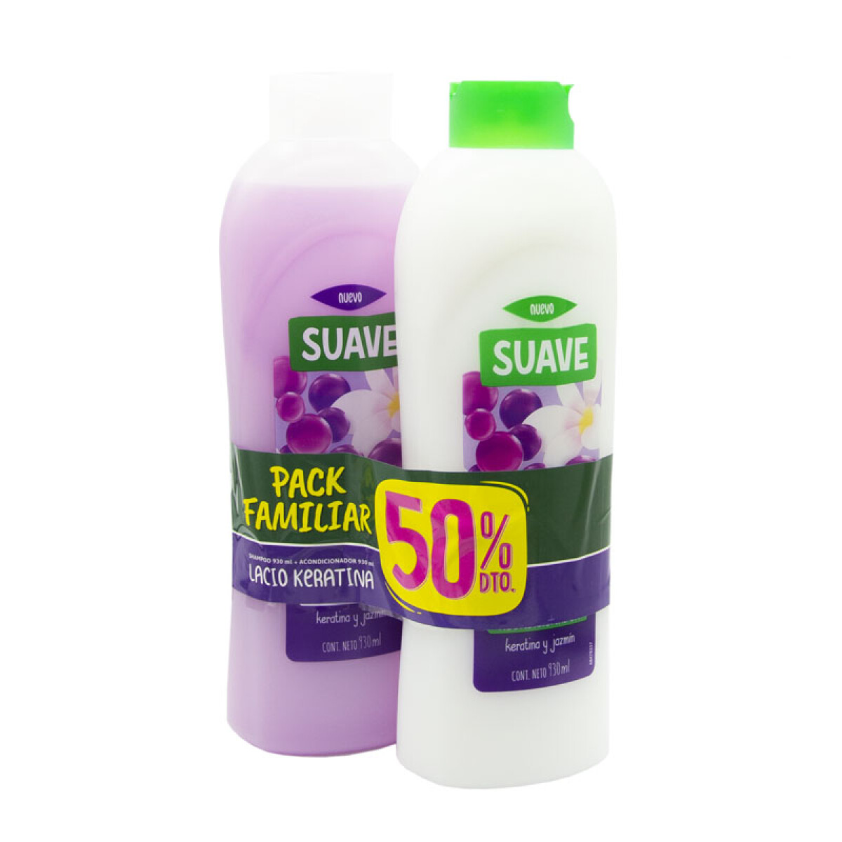 Shampoo+Acondicionador SUAVE Keratina Promo50% 