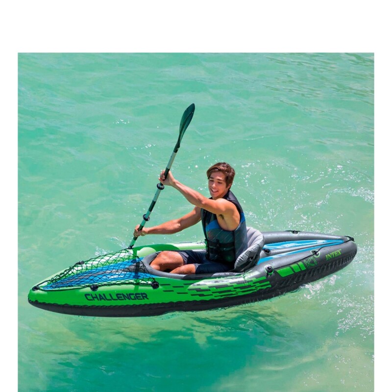 INTEX KAYAK INDIVIDUAL CHALLENGER K1 SERIE SPORT SET +REMO +INFLADOR Intex Kayak Individual Challenger K1 Serie Sport Set +remo +inflador