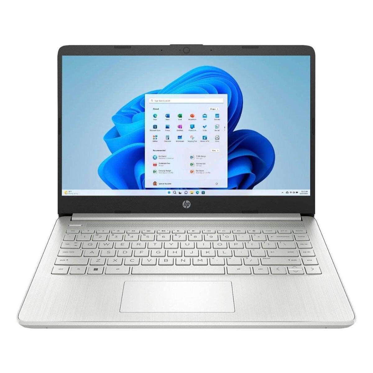 Notebook HP 14-DQ0760DX 14' HD 128GB / 4GB Intel Celeron W11 - Silver 
