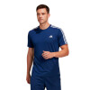 Remera Training De Hombre Adidas Tr-es Base 3s T Azul-blanco