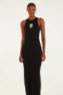 VESTIDO RIB MAXI Negro