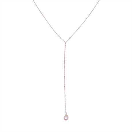 Corbatero de plata 925 con perla de río. Corbatero de plata 925 con perla de río.