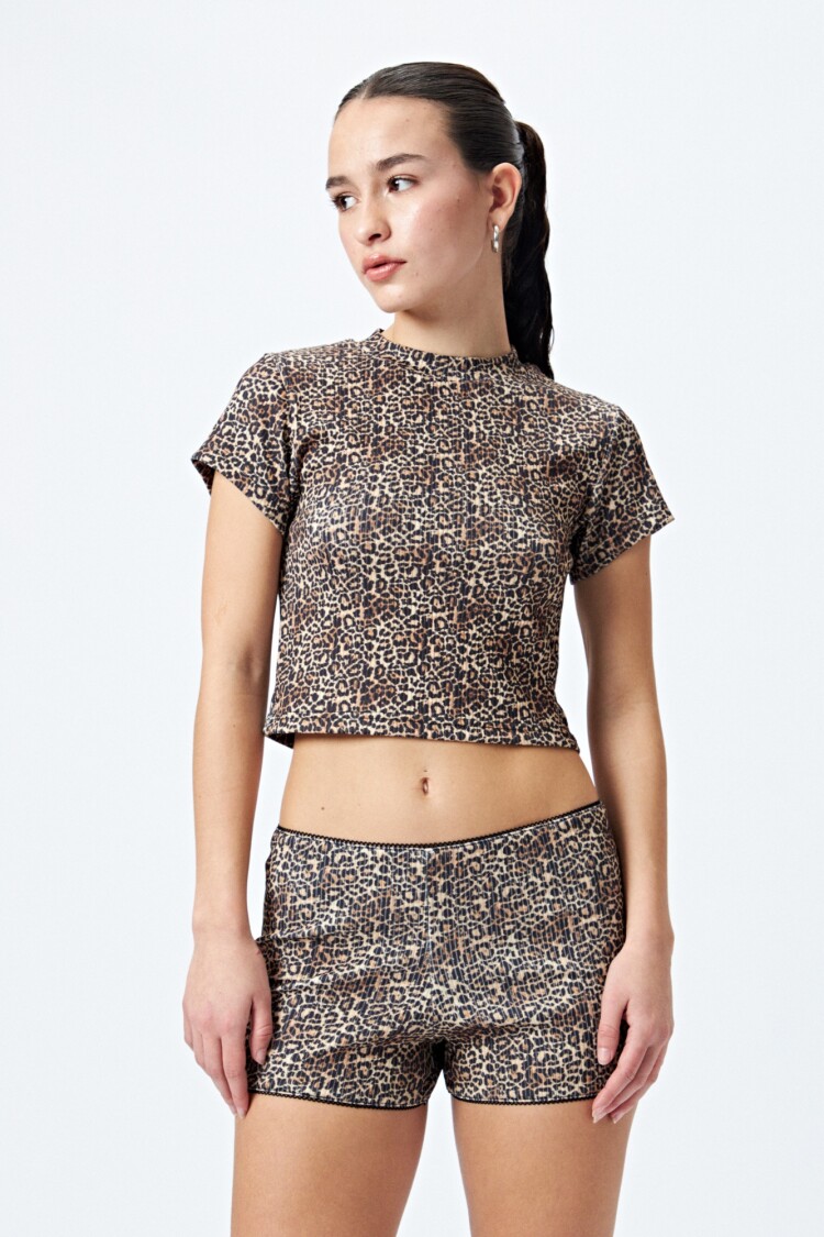 SHORT MERCY Animal Print