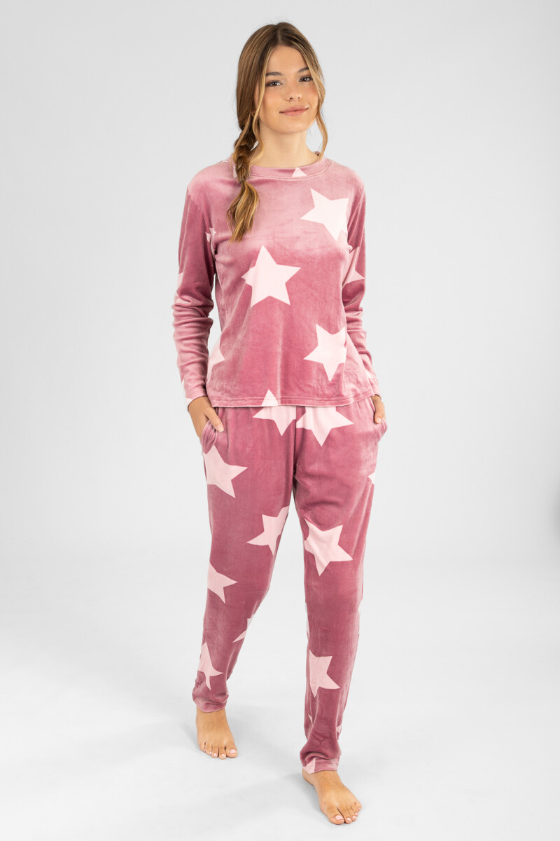 60-1616 pijama estrella Rosado