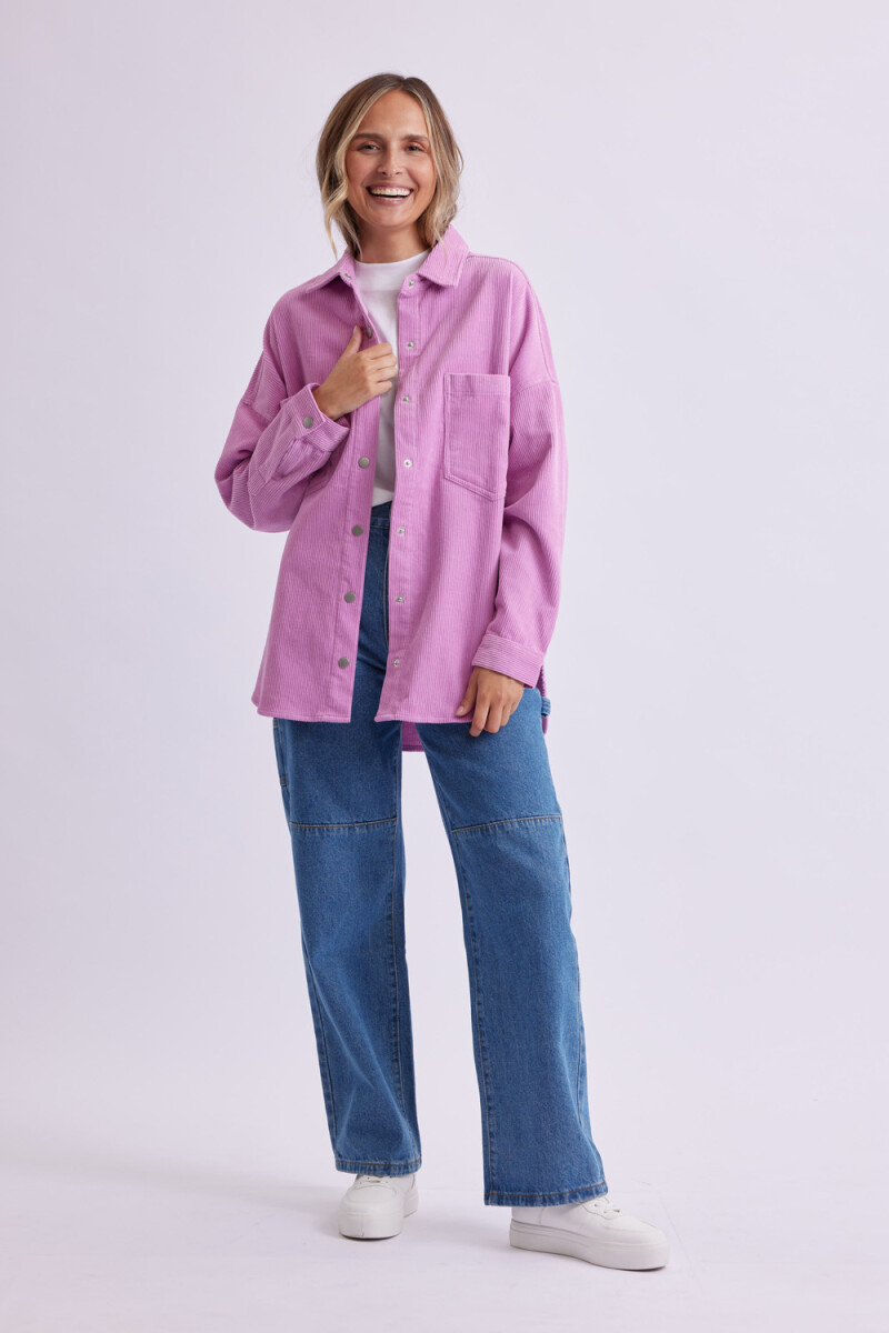 Sobrecamisa de pana Rosa