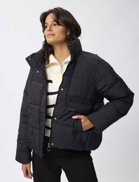 Campera nylon Bravela negro