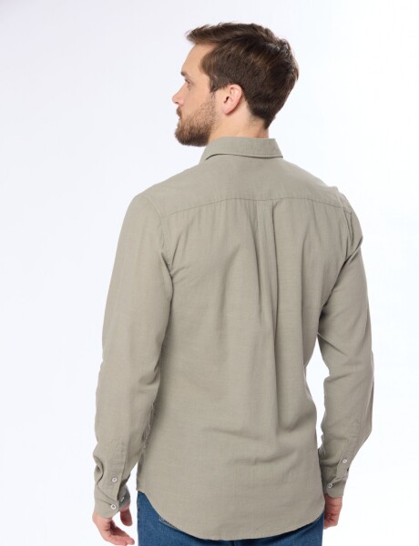 CAMISA DE LINO Verde