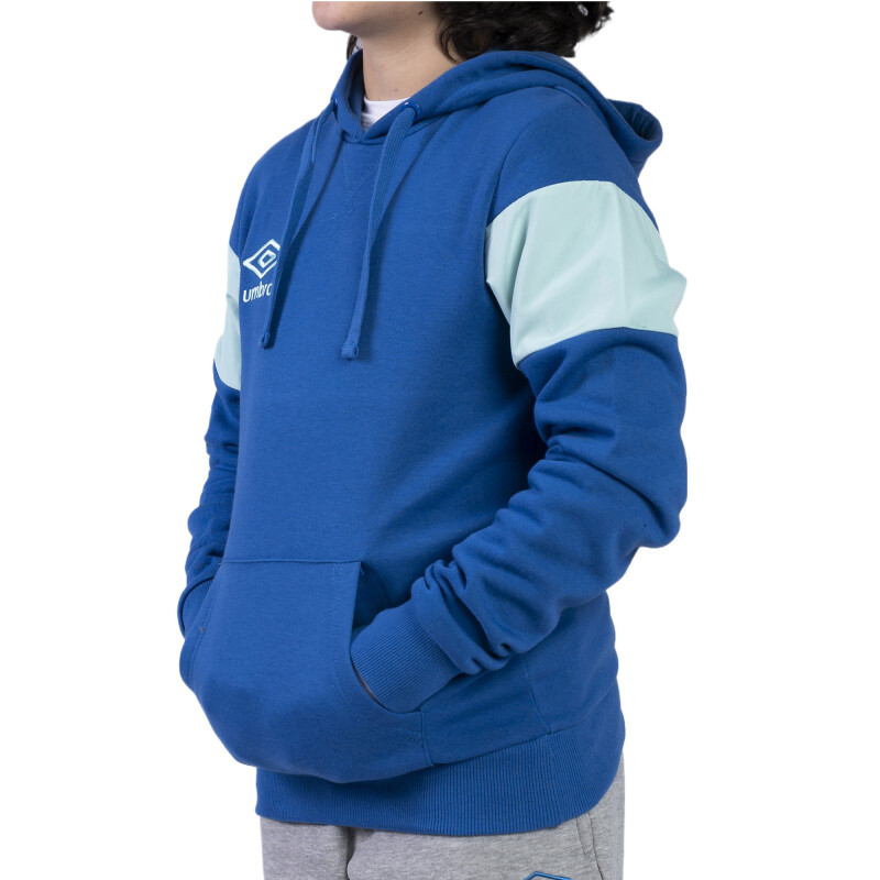 Buzo de Niños Umbro Canguro Vintage II Kids Azul Real - Verde Agua