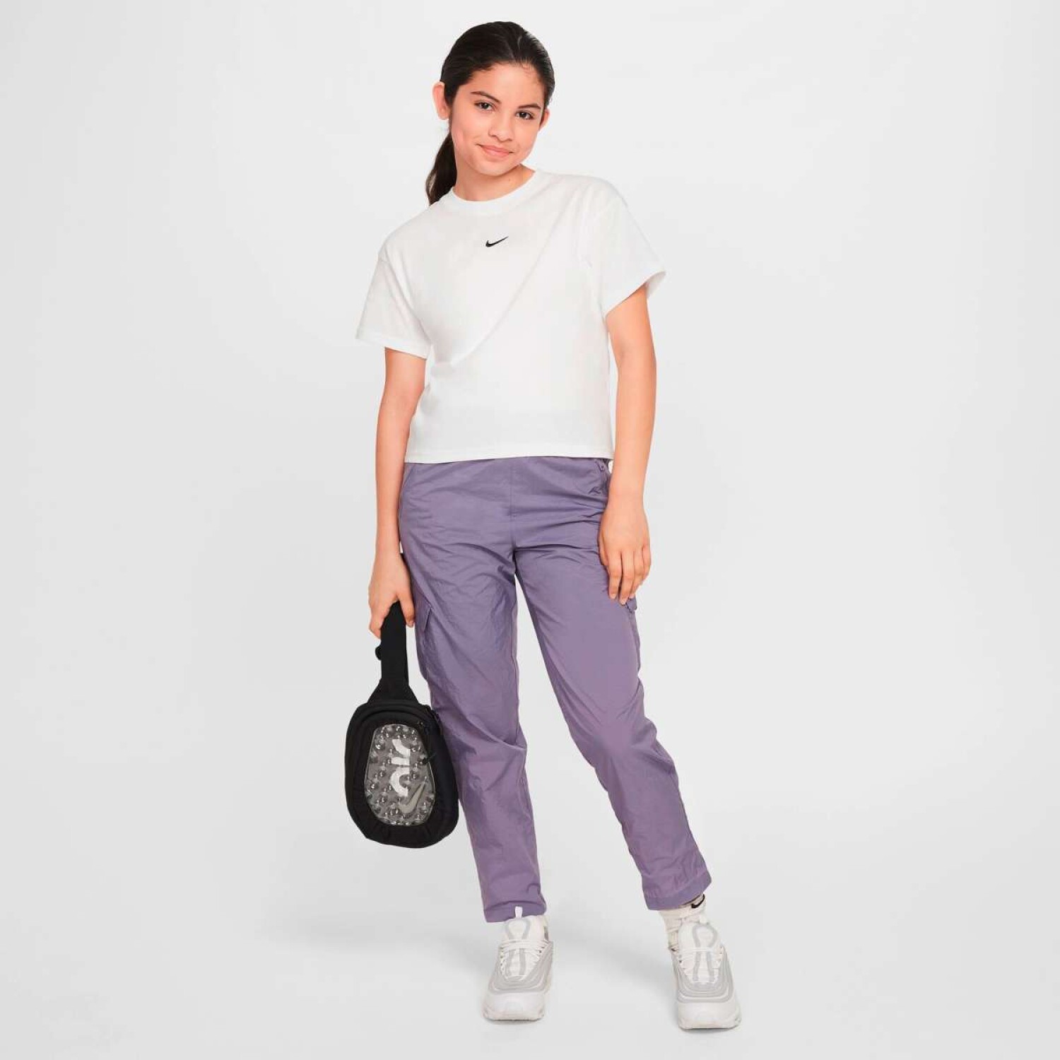 Remera Tee Boxy Esencial Lbr de Niña - Blanco — Tienda Soy Santander