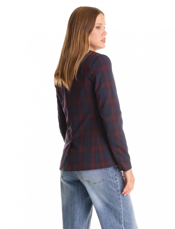 Blazer Cuadros AZUL/MULTI