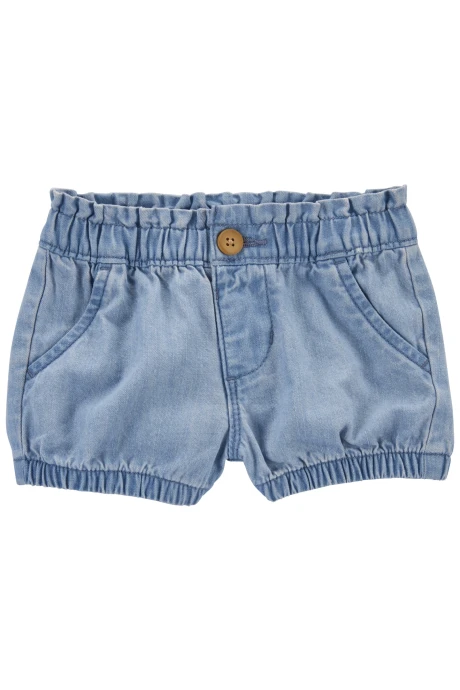Short de jean con cintura ceñida. Talles 0-24M Short de jean con cintura ceñida. Talles 0-24M