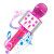 Micrófono Karaoke + Parlante Bluetooth Usb Rosado Niños Variante Color Violeta