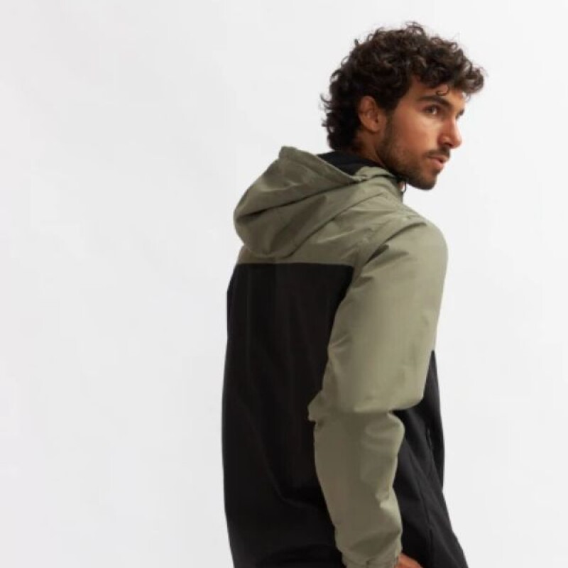 Campera Nylon ALBERTO Kristo Belga Negro/verde