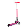 Monopatín Maxi Micro Deluxe Neón Led Plegable Rosa