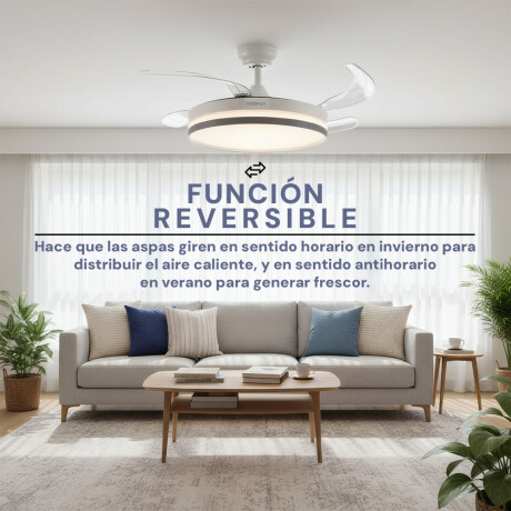 Ventilador de techo 42". COLOR UNICO