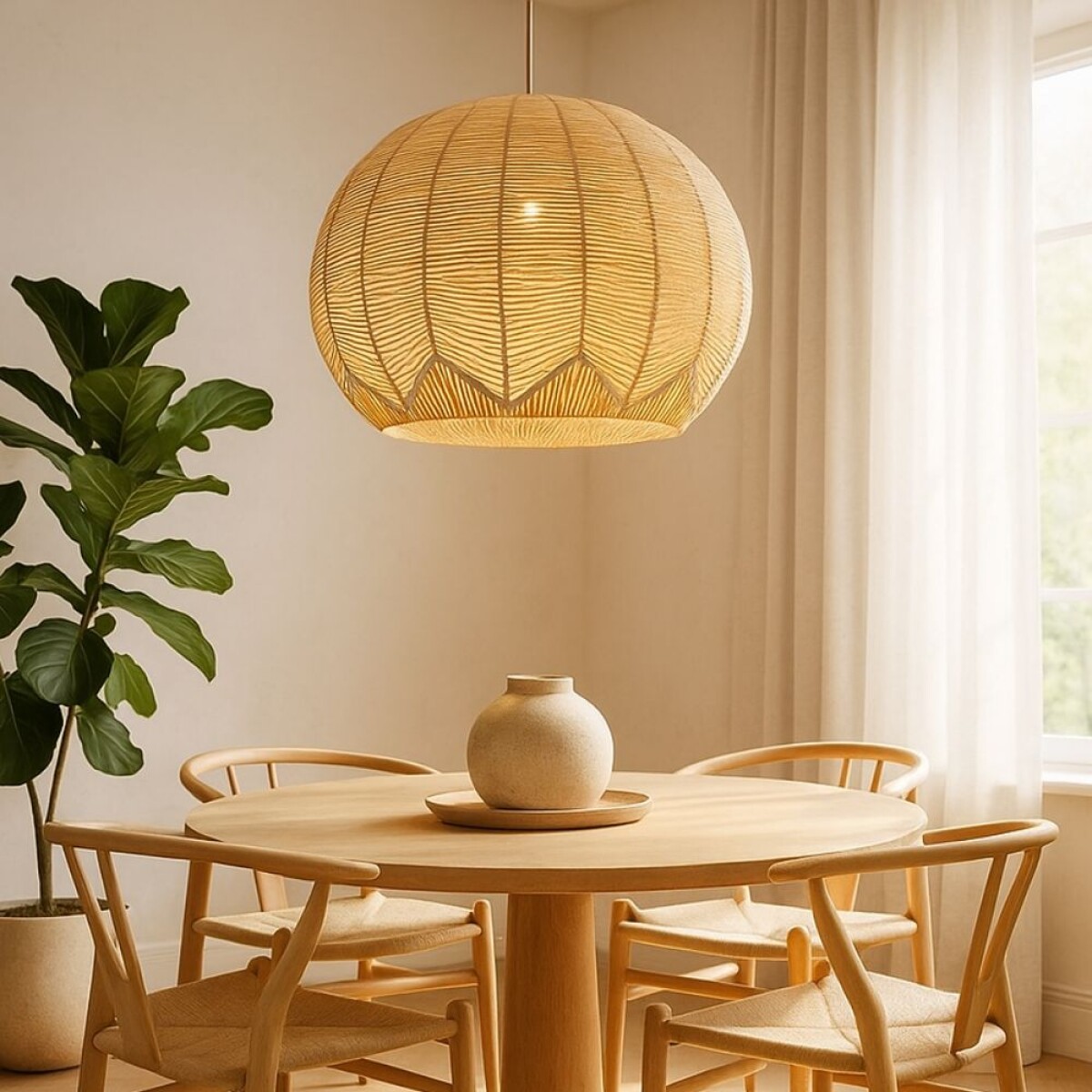 Lampara de techo Canton - Beige 