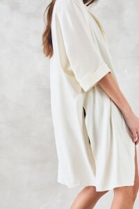 Camisa Con Lino Nácar