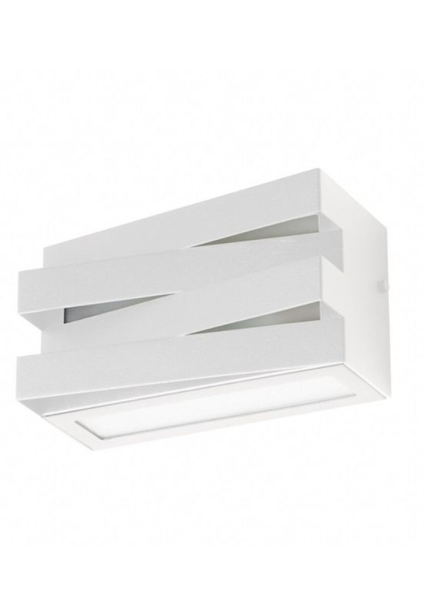 APLIQUE TRAMA RETANGULAR ALUMINIO IP54 225MM 1XE27BLANCO 