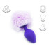 Plug Anal Pompón Conejita Consolador Estimulador Talle S Variante Color Lila Violeta