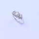 Anillo oro 18k blanco con 3 brillantes Anillo oro 18k blanco con 3 brillantes