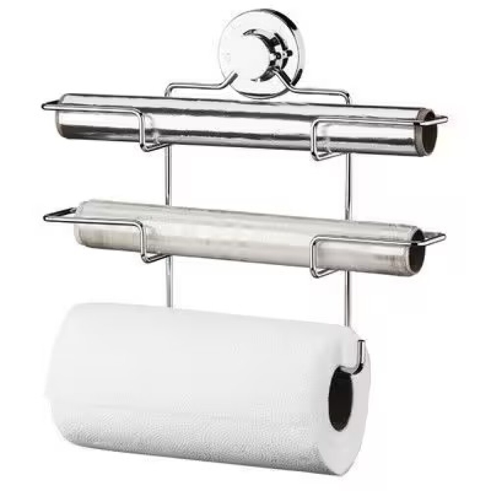 SOPORTE PARA ROLLO TRIPLE CON VENTOSA Soporte Para Rollo Triple Con Ventosa