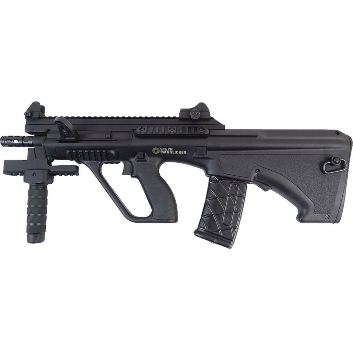 Marcadora Steyr AUG A3 XS Commando - ASG - Negro 