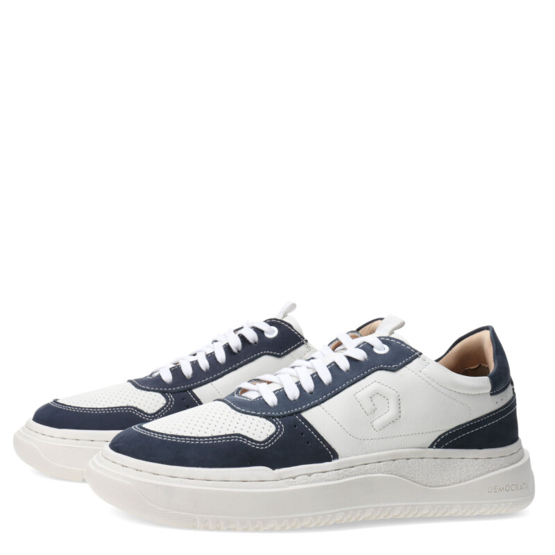 Championes de Hombre Democrata Eleko Azul Jean / Blanco