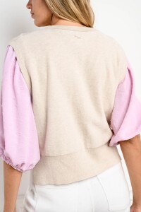 Chaleco Ochos Beige Melange