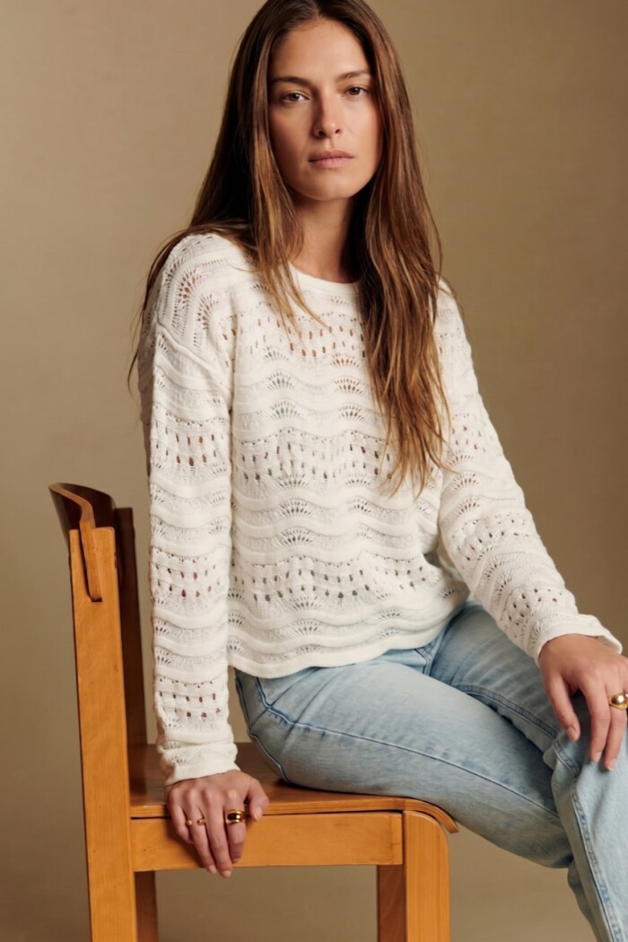 Sweater Textura Nacar