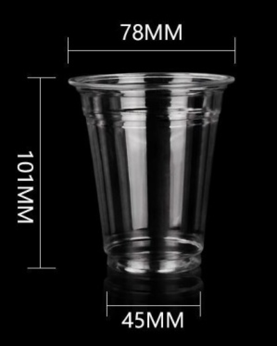 VASO PET 9 ONZAS (270 ml) DIÁMETRO BOCA 78MM 