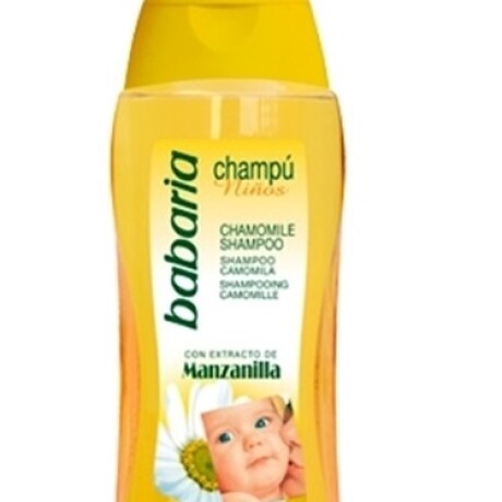 SHAMPOO INFANTIL BABARIA 600 ML MANZANILLA SHAMPOO INFANTIL BABARIA 600 ML MANZANILLA