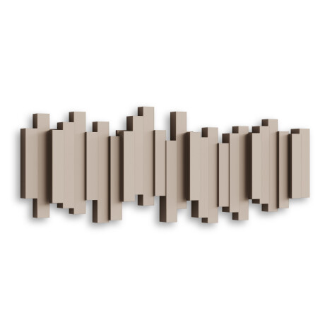 PERCHERO PLASTICO NATURAL-BEIGE STICKS