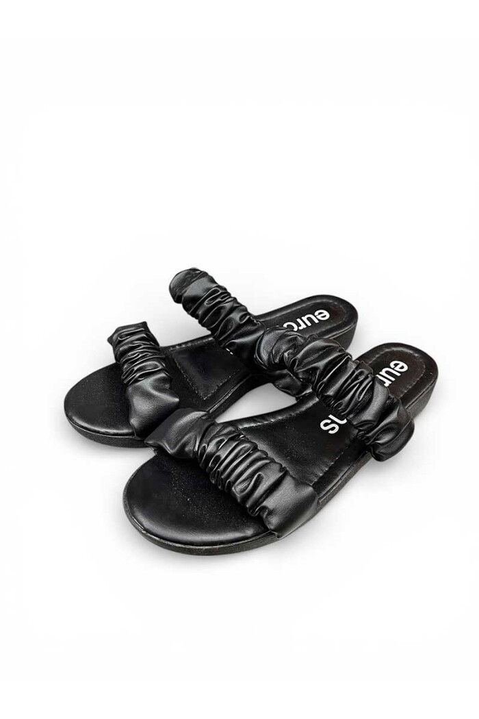 SANDALIA EUROTEENS 2 TIRAS Negro