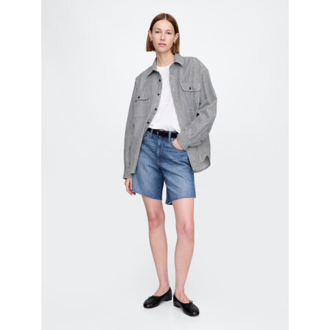 LOOSE BERMUDA SHORT MEDIUM INDIGO