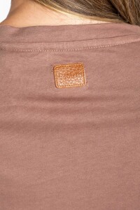 Remera Algodón Combinada Mocha