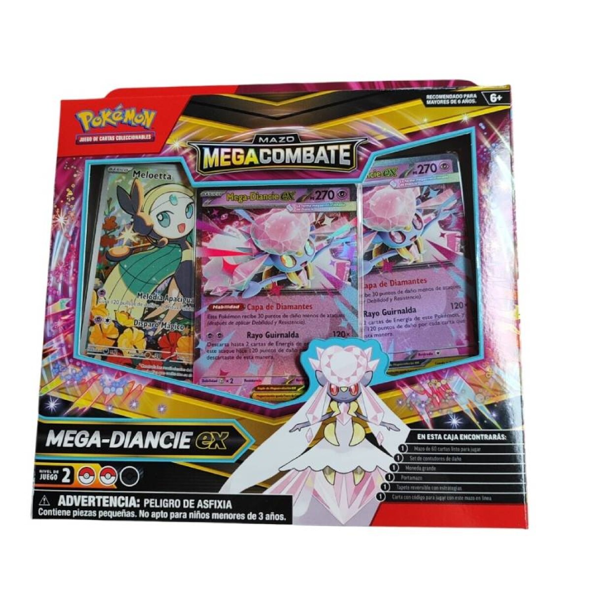 Pokemon TCG: Mazo Mega Combate - Mega Diabcie EX [Español] 