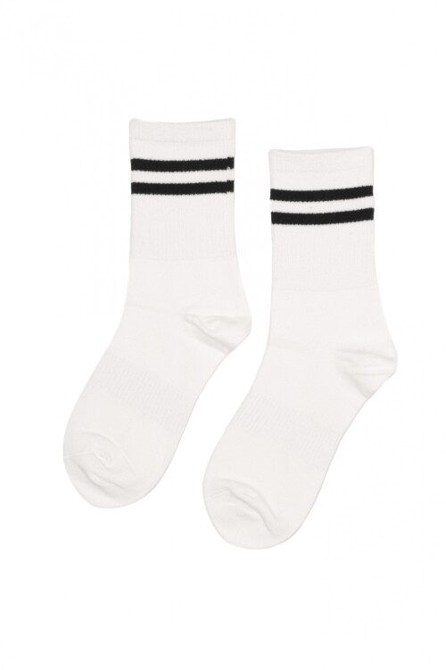 Medias Rayas Blanco