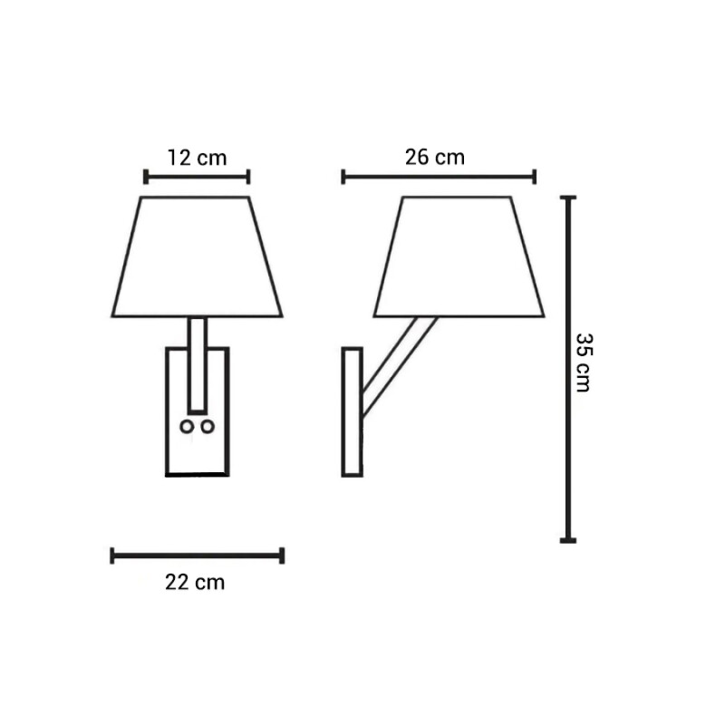 APPV685 Luminaria de Pared Vasca Series Blanca