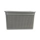 Set x2 Caja simil ratán 40 lts CAPPUCCINO