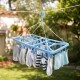 Tendedero portátil 32 palillos rectangular plástico CELESTE