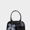 Bowling Romántico Cartera Bowling Con Charm - Negro
