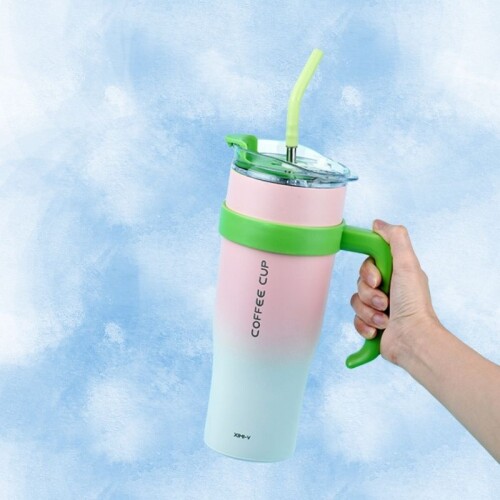 Vaso Térmico Extra Grande Acero Inoxidable 1200ml - Rosa Vaso Térmico Extra Grande Acero Inoxidable 1200ml - Rosa